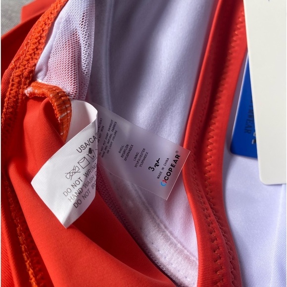 One Piece Flounce Swimsuit Off Shoulder Tummy Control Swimdress - Picture 7 of 8